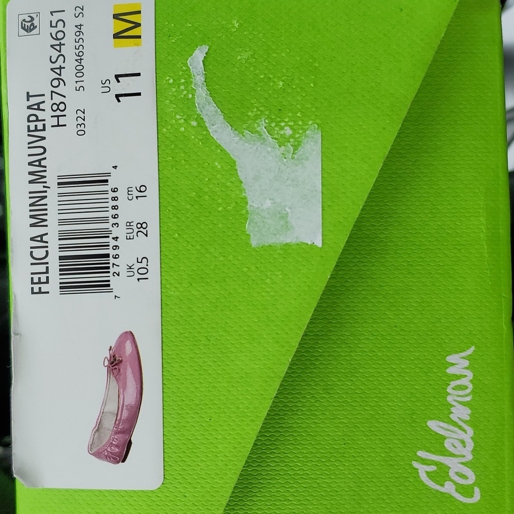 Sam Ederman Mini Felicia Mauvepat Ballet Flats Size 11 - Picture 3 of 5